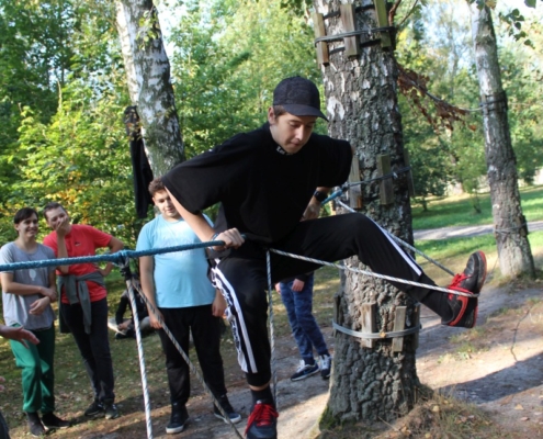 lanová lávka v Bělském lese