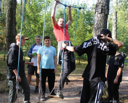 lanová lávka v Bělském lese